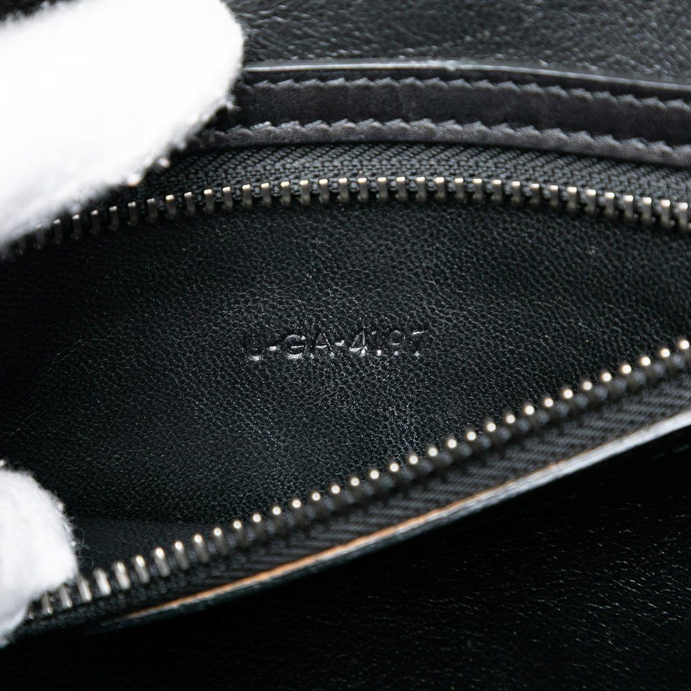 Pre-Loved Celine Micro Tricolor Nubuck and Calfskin Luggage Tote - Picture 5 of 7